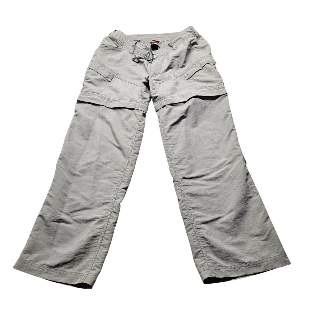 The North Face Convertible Hiking Pants Womens 10 Gray Nylon Outdoor Trail AQFA